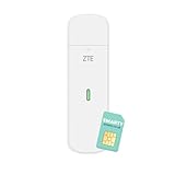 ZTE MF833, CAT4/4G USB-Dongle, entsperrt, kostengünstiges Reisen, Business-WLAN, perfekt für Streaming, Gaming, Browsing, unterstützt Multi-Band-Konfiguration, 2 Jahre Garantie und kostenlose