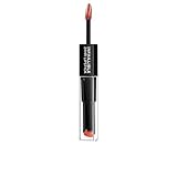 L'Oréal Paris 2in1 Lippenstift und Lippenpflege-Balsam für volle Lippen, 24h Halt, Infaillible 2-Step, Nr. 312 Incessant Russ, 1 x 5,6 ml