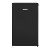 TELEFUNKEN Kühlschrank mit Gefrierfach (nur für Eiswürfel) | Freistehend | 89 Liter Nutzinhalt | Kühlschrank klein mit Gemüsefach | LED-Beleuchtung | Türanschlag wechselbar | CF-33-101-B2 schwarz