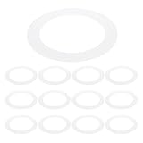 PATIKIL 4' ID 5.5' OD Plastik Blende 12 Stück Deckenleuchten Goof Ringe Mattes Rundes Lichtabdeckung Leuchten Für Decke Wand Einbaustrahler Downlights Transparent Matt Weiß