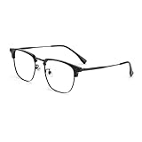 Generisch Klassische quadratische blaues Licht blockierende Lesebrille für Damen und Herren Computer TV Gerät Brillen Anti Augen Belastung,Schwarz,1.5 x