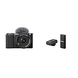 Sony ZV-E10K Systemkamera (APS-C) mit 16-50 mm f/3,5-5,6 II Power Zoom Kit-Objektiv – dreh- und schwenkbarer Bildschirm, Echtzeit-Augenautofokus, ideal für Vlogger & Einsteiger + ECMW2BT
