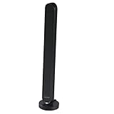 Hama DAB Zimmerantenne für Radio (DABplus, UKW, Digitale Innenantenne mit Verstärker, Aktive Stabantenne mit F-Stecker), Schwarz, 1,4 m Kabel