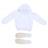 MILISTEN 1 Satz Imkerjacke Mit Schleier Handschuhe Nachweisen Schutz Arbeiten Arbeitshosen Imkerei Ausrüstung Imkerei Werkzeuge Imkerhut Arbeitskleidung Imkerversorgung Imker-outfit Stoff