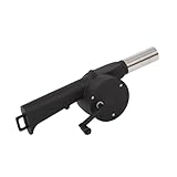 tepro Grillgebläse, handbetriebene Anzündhilfe für Grill / BBQ aus Kunststoff, Schwarz