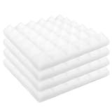 GARVALON 4 Stück Teiliges Selbstklebend Schallschutz Dämmplatten für Wände Akustische Schalldämpfung Noppenschaumstoff für Tonstudio Schlafzimmer Proberaum