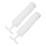 TEHAUX 2 Stück Manuelle Vakuumpumpe aus Robustem PVC für Vakuumversiegelte Aufbewahrungsbeutel und Kompressionsbeutel Kompatibel Platzsparend für Reisen und Haushalt