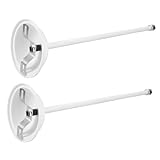 NOLITOY Leuchtstangen Verlängerungsstab aus Weißem Eisen Robuste Lampenaufhängung mit Kunststoffhalterung Geeignet für Fluoreszierende Deckenleuchten in Klassenzimmern Verstellbar