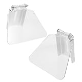FONDOTIN Transparente Bankschutzscheibe Augenschutz Ersatzset Für Tischschleifmaschinen Langlebiges Kunststoffschild Mit Montagesatz Staubschutz Schutzvorrichtung Für Doppelschleifer