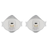 3M Aura Maske für Dämmstoffe und Hartholz 9332+, FFP3, mit Ventil, 10 pro Packung (Packung mit 2)