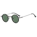 Runde Sonnenbrille Mit Kleinem Rahmen For Herren, Dekorative Sonnenbrille For Den Urlaub Im Freien For Damen(Green)