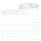 OSALADI Doppelreißverschluss 3,3 X 150cm für Bettwäsche Staubdicht Zweiseitig Öffnend für Einfaches Wechseln und Hotelkomfort