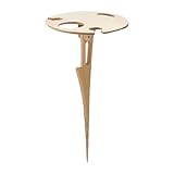 Generisch Picknicktisch Klappbar | Outdoor Camping Tisch mit Weinflaschenhalter,Tragbarer Weinflaschenhalter für Wandern Angeln Garten Camping