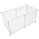 ANDRESLAD Resin Kleintier Freilaufgehege DIY Auslaufzaun für Hamster Kaninchen Igel Innen Außen Sicher Leicht Zusammenbaubar Flexibel Formbar