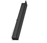 TNGYTY 1 Stück Edelstahl-Wasserfallüberlauf for Gartenteiche – Anpassbares Kaskadenbrunnen-Auslaufset mit Verbindungsrohr(Black,30ft)