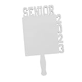 SHOWERORO Sublimations Holz Bilderrahmen Handheld Fotorahmen Abschlussfotohalter Langlebig Sicher für DIY Abschlussfeier Dekoration