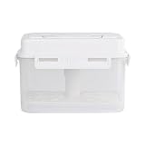 AMSLSIU Kimchi Pressplatte FÜR gesunde Fermentation Abnehmbare Druckplatte Aufbewahrungsbehälter mit Druckplatte, 4L