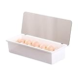 Celuicion Eierhalter | Eier-Organizer mit 12 Fächern für Küchentheke – Aufbewahrungs-Organizer mit Deckel für Küche Haus Wohnung
