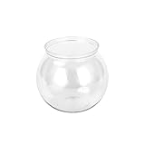 Kunststoff-Fischschalen für kleine Fische, rund, unzerbrechlich, kristallklar, 4 Größen, Vasen für Süßigkeiten, Ornament, Halter, Kunststoffschalen, Schalen, Kunststoffe, durchsichtig, rund