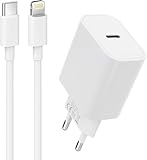 SER FLYMON 25W Schnellladegerät mit USB-C für schnelles Aufladen - Original 1M Ladekabel für iPhone & Android