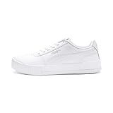 PUMA Damen Carina L Sneakers, Puma White-Puma White-Puma Silver, 38 EU