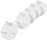 Zodazoqa 10er-Pack Steckdosensicherungen (UK), Kindersichere Steckdosensicherungen für Babys (UK), Steckdosenschutz für Steckdosen (UK) (Weiß)