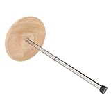 DEARMAMY Wein dekantierständer mit Abnehmbarem Holzsockel Platzsparendes Trockengestell für Wein karaffen Eleganter Flaschentrockner für Küchen Bartheken Geeignet für Zufällige Farbe