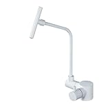 Vorfenster Küchenarmatur Klappbar Weiß Kaltwasserhahn 360° Drehbar Trinkwasserhahn Küche Edelstahl,Weiß