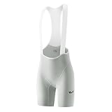 ROCKBROS TVI Radsport Trägerhose für Damen Sommer, Fahrradhose Kurz Gepolstert Bib Shorts Mit Tasche Schnell Trocknende Stoßfeste Radlerhose Träger für Rennrad MTB