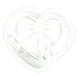 TOGEVAL Silikon Backform Herz Schleife Motiv Bpa Frei Antihaftbeschichtet Flexible Kuchenform für Einfach zu Reinigen Hochwertiges Silikon für Langlebigen Gebrauch zum Backen und