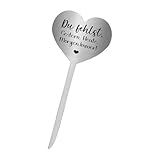 HDOYTXXM Eleganter Grabstecker In Herzform Einzigartiges Herzdesign Grabschmuck Aus Edelstahl Für Stabile Erinnerungen