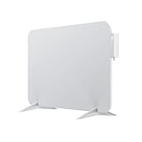 BR Bringer Metall Infrarotheizung 450 Watt mit Smart Thermostat und Fernbedienung, WIFI und App - als Wandheizung oder mobiles Standgerät, Energiesparend - Deutsche Qualitätsmarke (weiß)