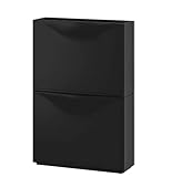IKEA Trones Schuhschrank/Aufbewahrung, 50 x 18 x 39 cm, Schwarz, 45 x 132 x 99 cm, 2 Stück