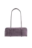 BY FAR KIMBERLY DEEP PURPLE SUEDE LEATHER