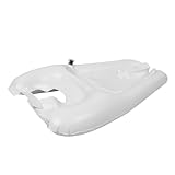 WRITWAA Aufblasbares Waschbecken Haarfänger Für Die Dusche Aufblasende Haarwaschschüssel Aufblasbares Haarwaschbecken Tragbares Haarwaschbecken Shampoo-becken Am Bett Pvc Weiß