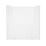 Homoyoyo Wand Magazinhalter aus Klarem Kunststoff Stapelbarer Büro Organizer mit Stabilem Design Multifunktionaler Dokumentenständer für Broschüren Zeitschriften und Akten Flexibler