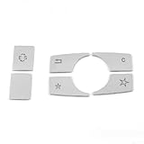 Muldia Tastenabdeckung, 6-teiliges Set für E-Klasse W212 2010–2015 Innenschalter-Verkleidung, stilvolles Auto-Dekor-Upgrade für luxuriösen Look