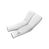 adidas Unisex Aeroready Kompressions-Armstulpen Sportärmel, Weiß, S-M (2er Pack)
