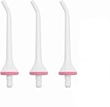 Flosser Ersatzspitzen für Waterpik Water Flosser, Flosser Nachfüllköpfe kompatibel mit Waterpik Munddusche, Munddusche Jet Tip Düse für Hangsun, Nicwell, COSLUS (Weiß, 2 Stück)