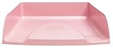 Exacompta - Art.-Nr. 11171D - 1 Briefablage Combo Styli Autentik - für Dokumente im A4+ Format - Maße: 34 x 25 x 6,5 cm - Etikettenhalter - für 500 Blatt - Candy pink
