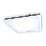 Xtend LED Panel 62x62cm 6000K 36W Neutralweiß dimmbar 0-10V | Alu Steck Einbau Montagerahmen Schraublos Unterputz | nicht dimmbar LED Deckenlampe LED Bürodeckenleuchte PMMA