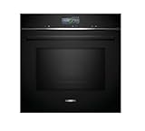 Siemens HM776GKB1, iQ700 Smarter Einbau-Backofen mit Mikrowellenfunktion, 60 x 60 cm, 800 W, Made in Germany, Schwarz, activeClean & humidClean Selbstreinigung, Air Fry, cookControl, Farb-Touchscreen