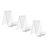 Cabilock 6 Stück Teiliges Acryl Buchdisplay Regal Transparenter Buchhalter für Bücher und Magazine für Zuhause Büro und Bibliotheken