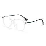 Generisch Klassische Blaulicht blockierende Computer Lesebrille für Damen und Herren Gaming TV Leser Anti Augen Lesebrille,Weiß,2.0 x