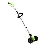 Elektrischer Rasentrimmer 200W Winkel 90° Verstellen Akku Rasentrimmer Hoher Wirkungsgrad Faltbar Rasenkantenschneider mit 3 Arten Klingen, Schnurloser Rasentrimmer für Hof Trimmen, Park Begrünung