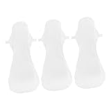 GALPADA 3 Stück Waschbare Damen Menstruationsbinden Wiederverwendbare Baumwollpads mit Druckknopf Mittelstark Hygienisch für und Mädchen