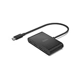 Belkin Connect USB-C™ auf 4-Port USB-C-Hub, Multiport-Adapter Dongle, 4 USB-C 3.2-Ports der 2. Gen., 100 W PD, Datentransfer mit maximal 10 Gbit/s für MacBook, iPad, Chromebook, Windows-Laptops usw.