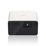 Epson EpiqVision EF-21W tragbarer Mini-Laserprojektor, Full-HD 1.080, 3LCD, 1.000 Lumen, bis zu 150-Zoll-Projektionsfläche, Bluetooth-Lautsprecher, Chromecast, Google TV, weiß