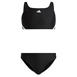 Adidas Ib6001 3S Bikini Badeanzug Mädchen Schwarz - Weiß 1112