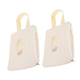 Holibanna 2 Stück Nass trockener Beutel feuchttücher Spender für Babytücher Halter für Babytücher Beutel für wiederverwendbare Tücher Behälter für Tücher Müllsackspender Baumwolle Weiß